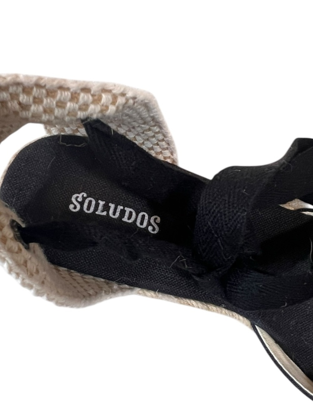 Soludos The Marseille Wedge Espadrille Black - Picture 5 of 9